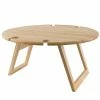 Peer Sorensen - Folding Round Picnic Table Rubberwood 50cm