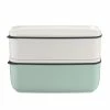 Villeroy & Boch V&B - ToGo&ToStay Rectangular Lunch Box White Mint Set 2pce