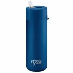 Frank Green - Drink Bottle W/Straw Deep Ocean 595ml