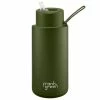 Frank Green - Ceramic Reusable Bottle W/Straw Lid Khaki 1L