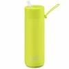 Frank Green - Neon Yellow Reusable Bottle W/Straw 595ml