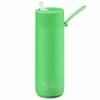 Frank Green - Neon Green Reusable Bottle W/Straw 595ml