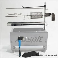 Flaming Coals - Auspit Gold Portable Spit Rotisserie Package