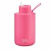 Frank Green - Ceramic Reusable Bottle W/Straw Lid Neon Pink 2L