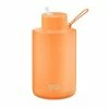 Frank Green - Ceramic Reusable Bottle W/Straw Lid Neon Orange 2L