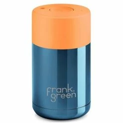 Frank Green - Limited Edition Ceramic Reusable Cup Blue/Neon Orange 295ml