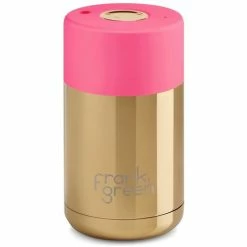 Frank Green - Limited Edition Ceramic Reusable Cup Gold/Neon Pink 295ml