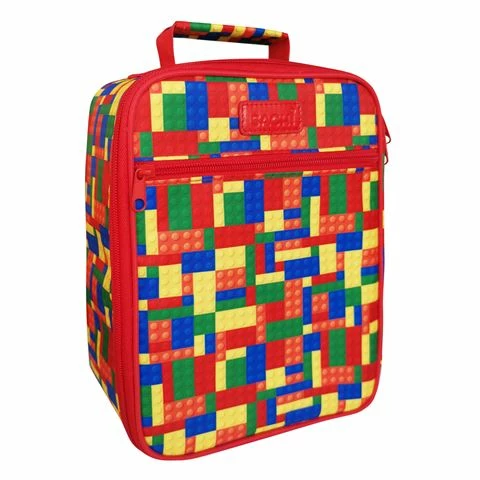 Sachi - Insulated Junior Lunch Tote Bricks 1 Sachi - Insulated Junior Lunch Tote Bricks