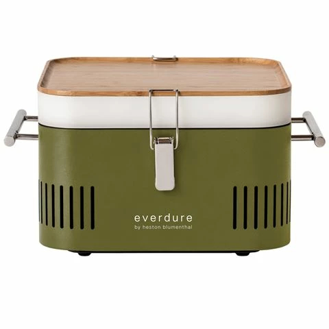 Everdure - Heston Blumenthal Cube Portable Charcoal Khaki 1 Everdure - Heston Blumenthal Cube Portable Charcoal Khaki