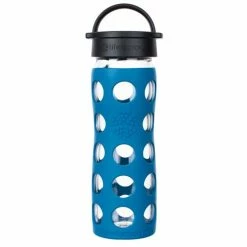 LifeFactory Life Factory - Glass Bottle Classic Cap Tahoe Blue 475ml