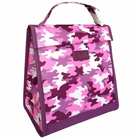 Sachi - Insulated Junior Lunch Pouch Camo Pink 1 Sachi - Insulated Junior Lunch Pouch Camo Pink