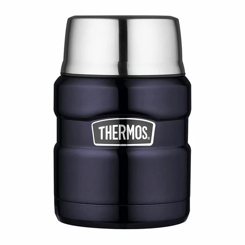 Thermos - Stainless Steel Vacuum Food Flask Blue 470ml 1 Thermos - Stainless Steel Vacuum Food Flask Blue 470ml