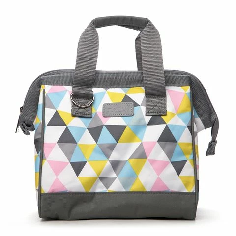 Sachi - Insulated Lunch Bag Triangle Mosaic Small 1 Sachi - Insulated Lunch Bag Triangle Mosaic Small