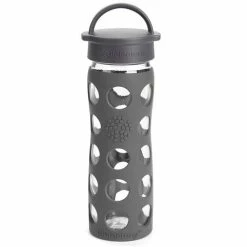 LifeFactory - Active Cap Water Bottle Graphite 475ml