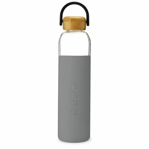 Soma - Glass Water Bottle Grey 740ml 1 Soma - Glass Water Bottle Grey 740ml