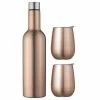 Avanti - Double Wall Insul Wine Traveller Rose Gold Set 3pce