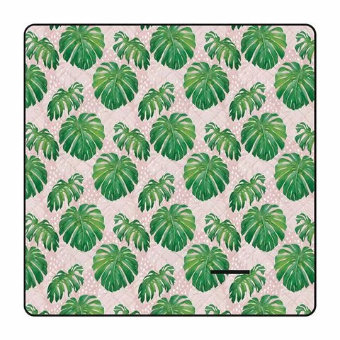 A.Trends - Picnic Rug Spotty Monstera Pink 1 A.Trends - Picnic Rug Spotty Monstera Pink