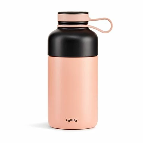 Lekue - Insulated Bottle To Go Coral 300ml 1 Lekue - Insulated Bottle To Go Coral 300ml