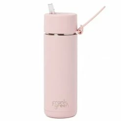 Frank Green - Ceramic Reusable Bottle W/Straw Blushed 595ml