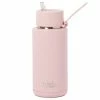 Frank Green - Ceramic Reusable Bottle W/Straw Lid Blushed 1L