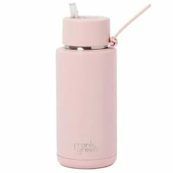 Frank Green - Ceramic Reusable Bottle W/Straw Lid Blushed 1L
