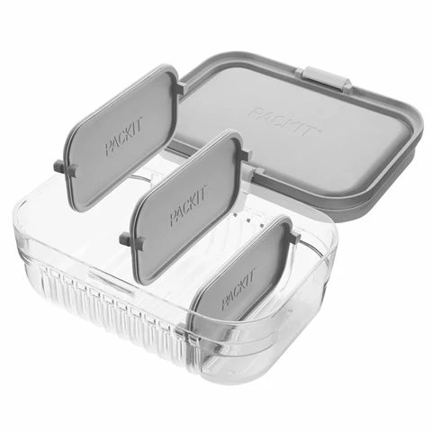 Packit - Mod Lunch Bento Box Grey 1.1L 1 Packit - Mod Lunch Bento Box Grey 1.1L