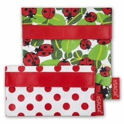 Sachi - Lunch Pockets Set Ladybug 2pce